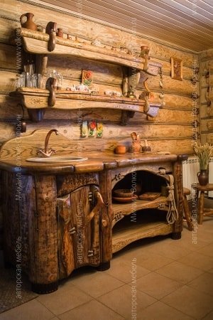 Kitchen in sauna